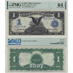 1899 $1 Black Eagle Silver Certificate Fr#236 PMG Certified Choice UNC 64 EPQ