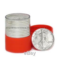 1986 $1 American Silver Eagles BU Roll of 20 Brilliant Uncirculated Eagle Coins