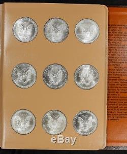 1986 2018 American Eagle Silver Dollar Complete Set Brilliant White Gem Coins