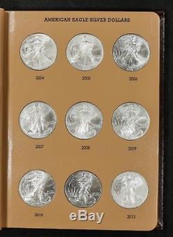 1986 2018 American Eagle Silver Dollar Complete Set Brilliant White Gem Coins