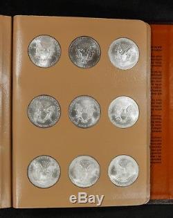 1986 2018 American Eagle Silver Dollar Complete Set Brilliant White Gem Coins