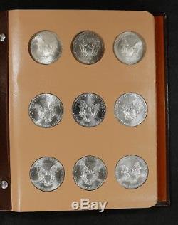 1986 2018 American Eagle Silver Dollar Complete Set Brilliant White Gem Coins