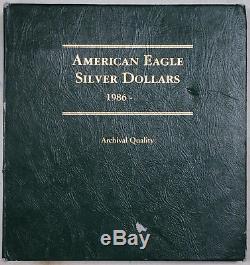 1986-2018 Uncirculated American Eagle Silver Dollar Collection, Littleton Album
