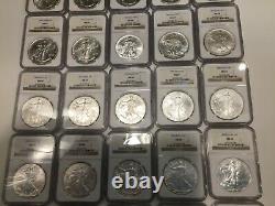 1986-2020 Complete American Silver Eagle 35 Coin Set NGC MS69