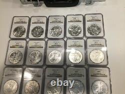 1986-2020 Complete American Silver Eagle 35 Coin Set NGC MS69