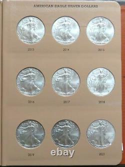 1986 2021 AMERICAN 1oz SILVER EAGLES COMPLETE SET 36 COINS