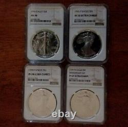 1986-2021 American Silver Eagle Mint State & Proof Complete 100-Coin Set