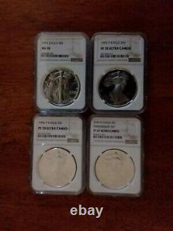 1986-2021 American Silver Eagle Mint State & Proof Complete 100-Coin Set