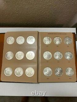 1986-2021 Silver Eagle Set Complete 36 Coins In Dansco Album