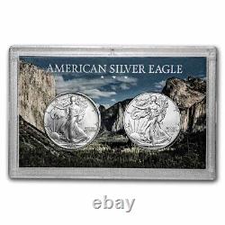 1986-2022 2-Coin Silver Eagle Set withHarris Holder, Yosemite SKU#243876