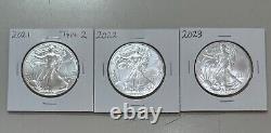 1986 2023 Complete (39) Coin American Silver Eagle Set