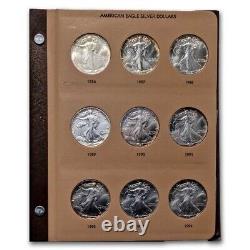 1986-2024 40-Coin American Silver Eagle Set BU (Dansco Album)