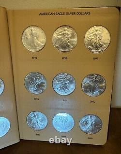 1986-2024 40-Coin American Silver Eagle Set BU (Dansco Album)