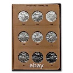 1986-2024 40-Coin American Silver Eagle Set BU (Dansco Album)