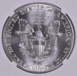 1986 American Silver Eagle MS70 NGC Brown Label