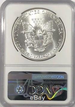 1986 Ngc Ms70 Silver American Eagle Mint State 1 Oz. 999 Fine Bullion