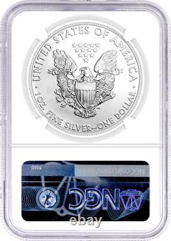 1986 (S) $1 Silver Eagle Struck at San Francisco Mint NGC MS69 Mercanti Signed