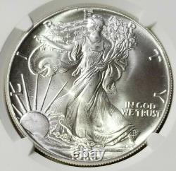 1986-S Silver American Eagle NGC MS69 / First Year / Minted in San Francisco