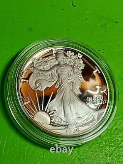 1986-s American Silver Eagle Proof 70 Dcam