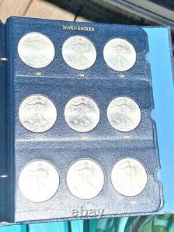 1986 thru 2021 American Silver Eagles/ 36 Coin Complete Collection / GEM BU's