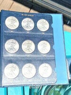 1986 thru 2021 American Silver Eagles/ 36 Coin Complete Collection / GEM BU's
