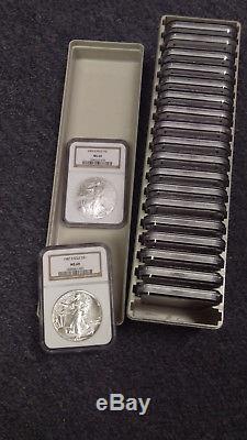 1987-2006 Silver-American-Eagle Set / Collection NGC-MS69