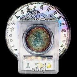 1987 American Silver Eagle GORGEOUS Terminal COMET? TONED PCGS MS68