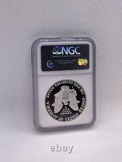 1987 S Proof Silver Eagle Ngc Pf69 Ultra Cameo 20th Anniversary Coll Black Label