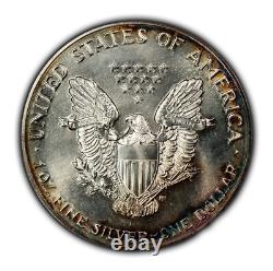 1988 1 oz Silver American Eagle PQ Rainbow Toning BU SKU-E3425