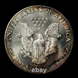 1988 1 oz Silver American Eagle PQ Rainbow Toning BU SKU-E3425