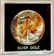1988 Silver Eagle Superb Gem BU Bright Incredible 2 Sided Rainbow Monster