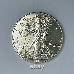 1989 1994 1998 1999 Set of 4 American Eagle 1 Troy oz Fine Silver $1 Dollar