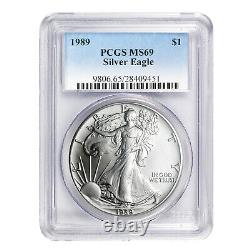 1989 $1 American Silver Eagle MS69 PCGS
