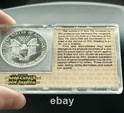 1989 American Silver Eagle Photo-Certified Coin Institute PCI RARE Holder