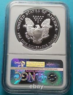 1989 S American Silver Eagle PF 70 Ultra Cameo. 999 Fine Silver Brown Label