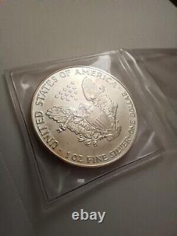 1990 American Silver Eagle 1 Oz Dollar Coin Please Read Description