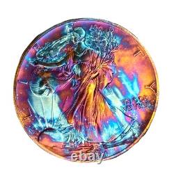 1991 American Silver Eagle Monster Toned Bu