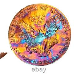 1991 American Silver Eagle Monster Toned Bu