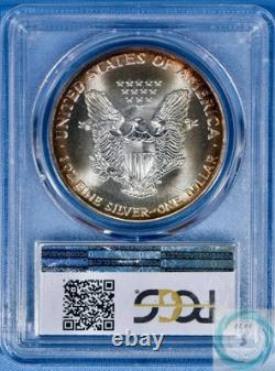 1992 1 oz Silver Eagle PCGS MS69 Mega Monster Toner