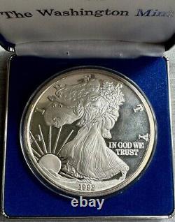 1992 American Silver Eagle 12 Toz..999 Silver Proof The Washington Mint