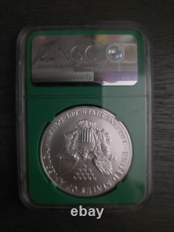 1992 Silver Eagle Ngc Ms69 Early Production From Us Mint Sealed Box Green Core