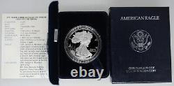 1994 P Proof American Silver Eagle one Dollar coin With Original Box and COA