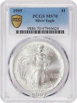 1995 $1 PCGS MS70 American Silver Eagle 946624