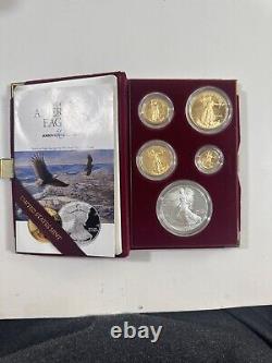 1995 American Eagle 10th Anniversary Set Proof Bullion Coins