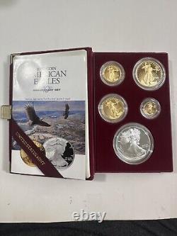 1995 American Eagle 10th Anniversary Set Proof Bullion Coins