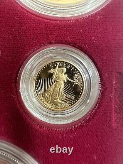 1995 American Eagle 10th Anniversary Set Proof Bullion Coins