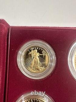 1995 American Eagle 10th Anniversary Set Proof Bullion Coins