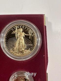 1995 American Eagle 10th Anniversary Set Proof Bullion Coins