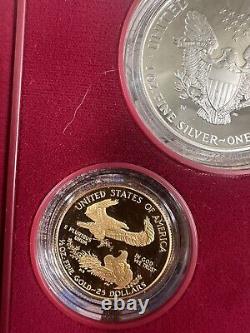 1995 American Eagle 10th Anniversary Set Proof Bullion Coins