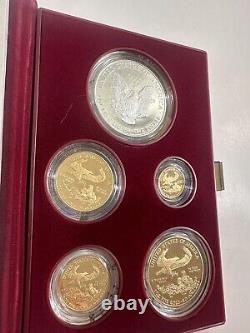 1995 American Eagle 10th Anniversary Set Proof Bullion Coins